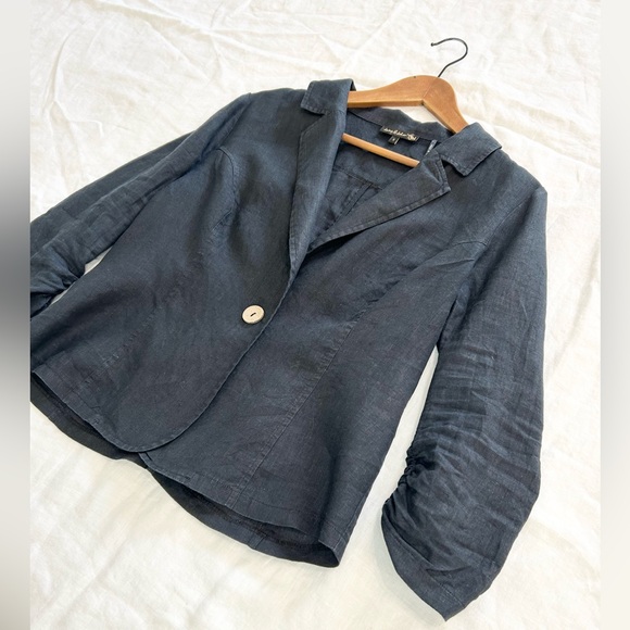 Jane & John Black 100% Linen Jacket, size Small - Picture 6 of 10